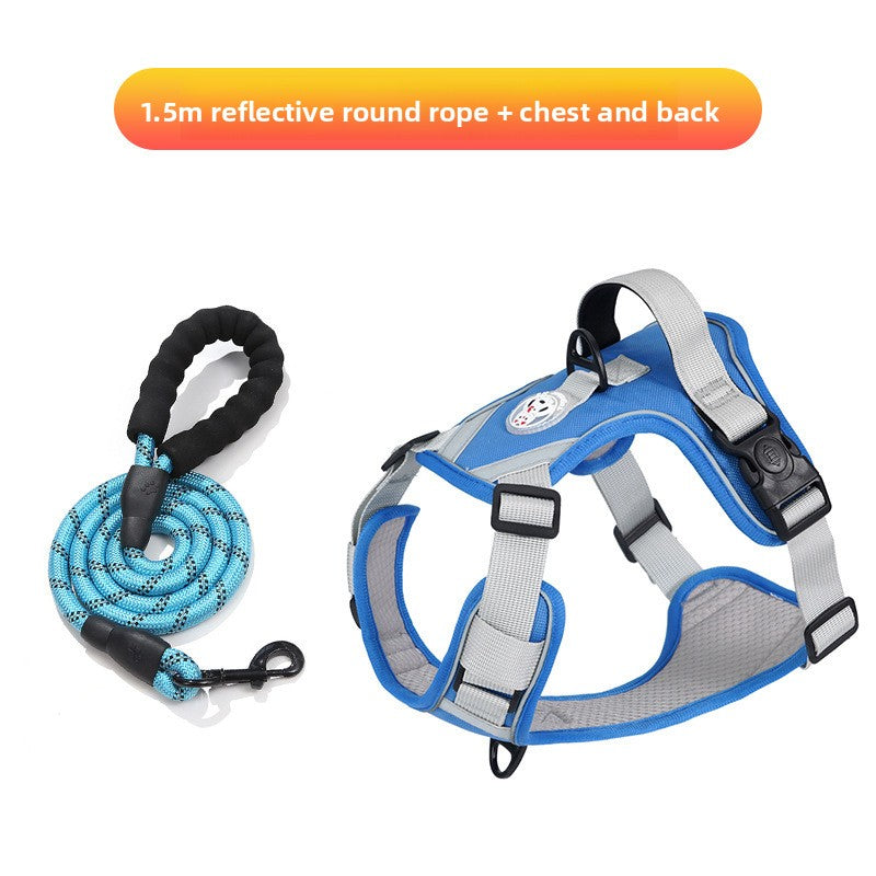 Large Dog Harness Anti-Pull Vest Breathable Pet Supplies