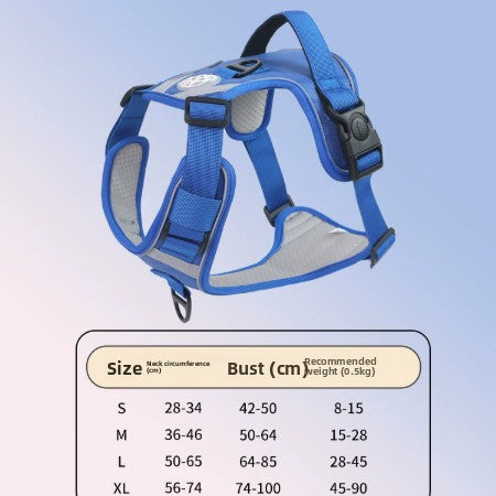 Large Dog Harness Anti-Pull Vest Breathable Pet Supplies