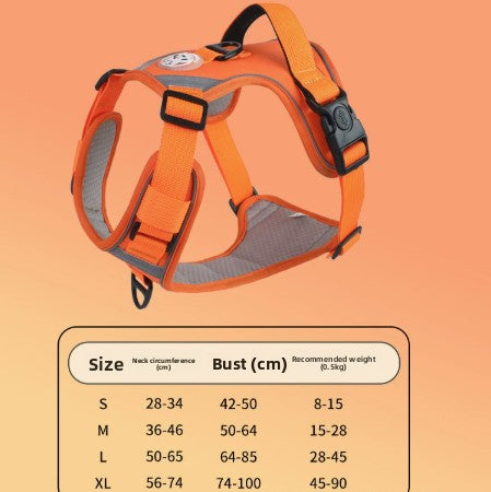 Large Dog Harness Anti-Pull Vest Breathable Pet Supplies