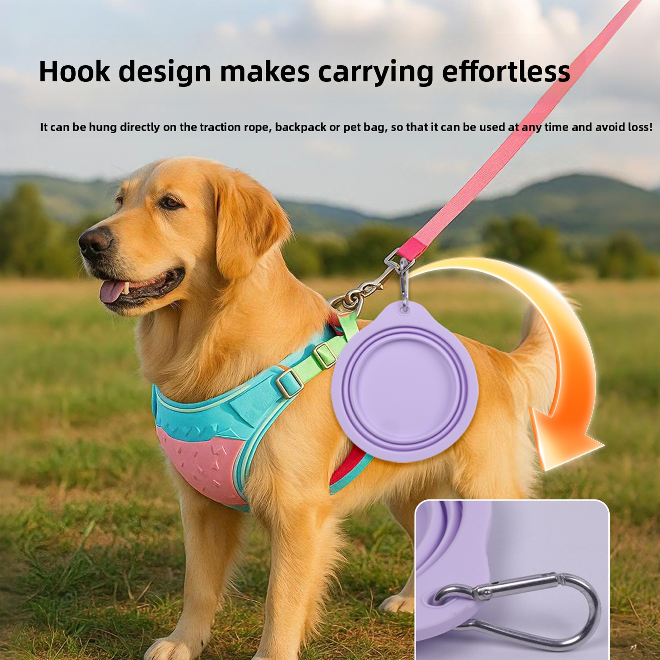 Portable Folding Silicone Pet Bowl