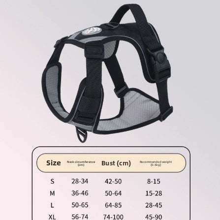Large Dog Harness Anti-Pull Vest Breathable Pet Supplies